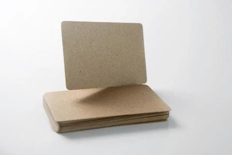 Stack of business cards 스톡 사진