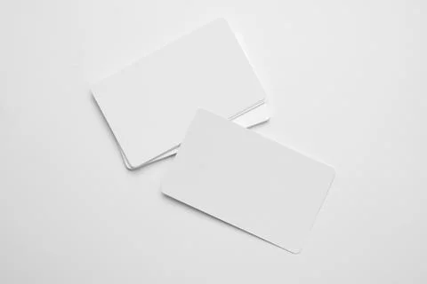 Stack of business cards Stock Photos