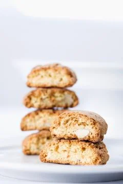 A stack of cantuccini 写真素材