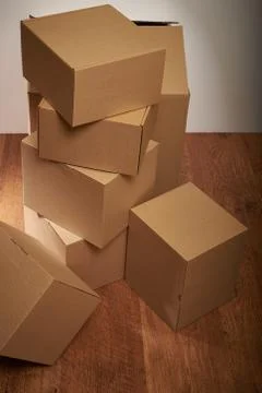 Stack of cardboard boxes the packaging 写真素材