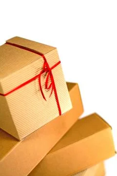 Stack of cardboard boxes 스톡 사진