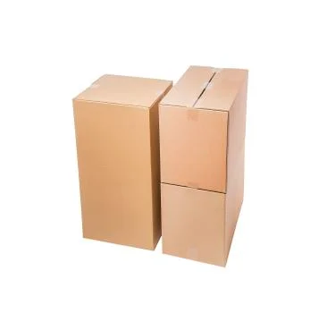 Stack of cardboard boxes Stock Photos