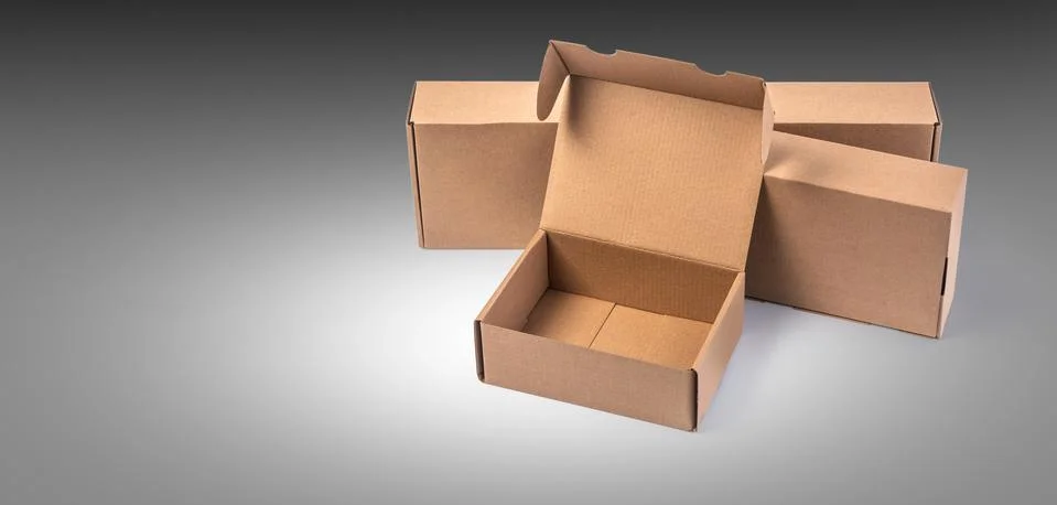 Stack of cardboard boxes Stock Photos