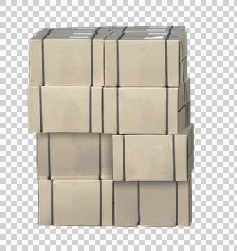 Stack of cardboard boxes 写真素材