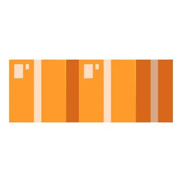 Stack of cardboard boxes ready for shipping 스톡 일러스트