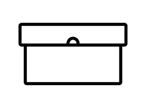 Stack cardboard boxes storage cargo icon Illustrazione stock