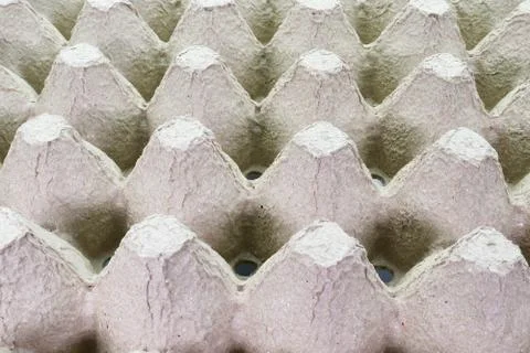 Stack cardboard packaging for eggs,Stack of paper, egg tray, texture backgrou Stock Photos