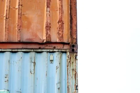 Stack of cargo container Foto stock