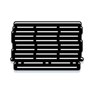 Stack of cargo containers logistics storage shipping icon Stock Illustration