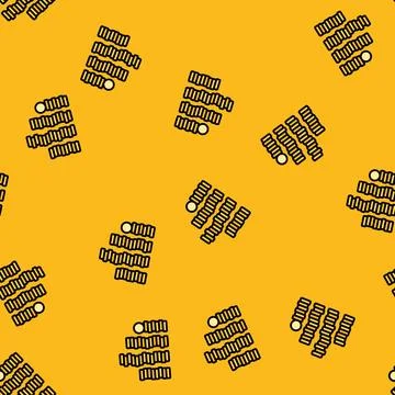 Stack cash bank coin vector seamless pattern Stockillustratie