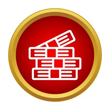Stack of cash banknotes money finance icon Illustrazione stock