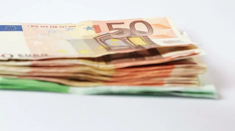 Stack of cash drops Stock Footage 46094600