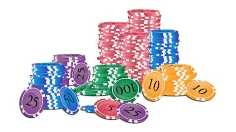 Stack casino chips 03 Illustration