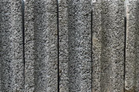 Stack of cement brick blocks close up texture background Foto stock