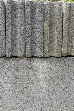 Stack of cement brick blocks close up texture background Stock Photos