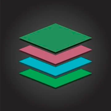 Stack chart 스톡 일러스트