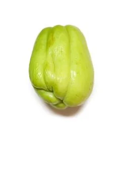 Stack chayote squash, also known as christophine, pear-squash, vegetable pear Stock Photos