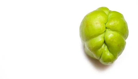 Stack chayote squash, also known as christophine, pear-squash, vegetable pear Stock Photos