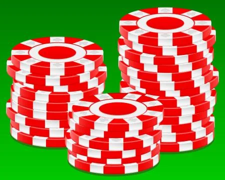 Stack chips Illustrazione stock