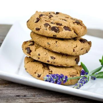 Stack of chocolate cookies Stock Photos