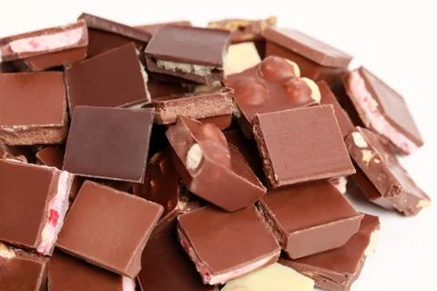 Stack of chocolate Stock Photos