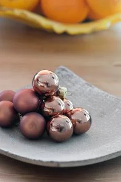 Stack of christmas balls Stock Photos