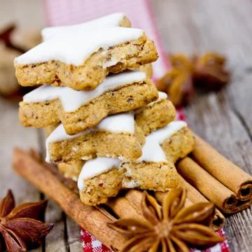 Stack of christmas cookies Stock Photos
