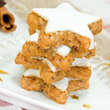 Stack of christmas cookies Stock Photos