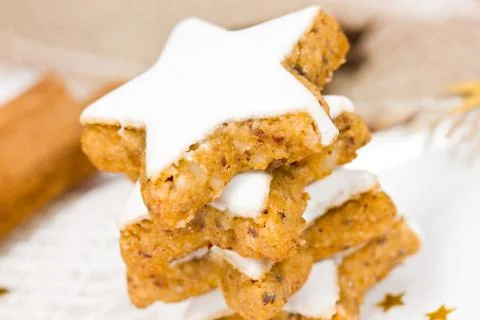 Stack of christmas cookies Stock Photos