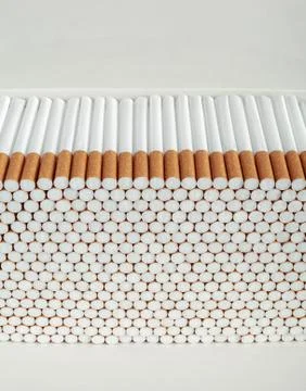 Stack of cigarettes Stock Photos