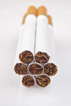 Stack of Cigarettes Foto stock