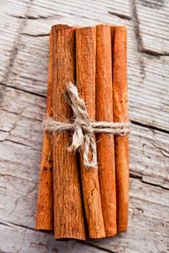 Stack of cinnamon sticks Stock Photos