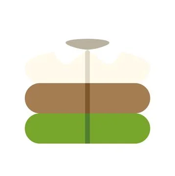 Stack of clean clothes laundry folding illustration Illustrazione stock