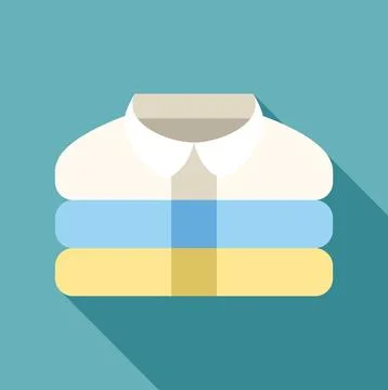 Stack of clean folded clothes laundry icon Stock Illustration