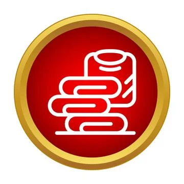 Stack of clean folded clothes laundry icon concept Stock Illustration