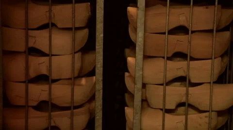 Stack of Clogs drying Stock Footage 46995276