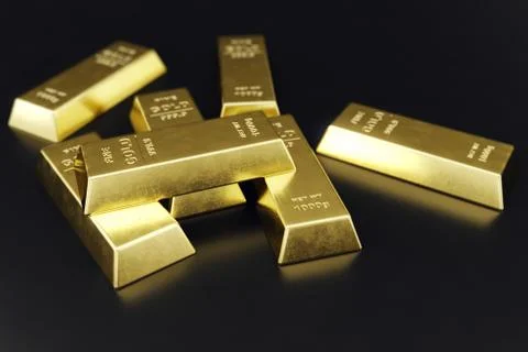Stack close-up Gold Bars, weight of Gold Bars 1000 grams Concept of wealth and 스톡 일러스트