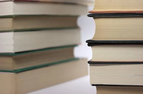 Stack of closed books Stock Photos
