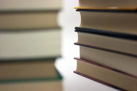Stack of closed books Foto stock