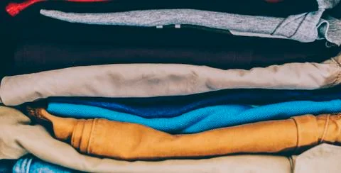 Stack Of Cloth Stock Photos