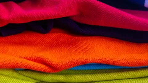 Stack of clothes as background Stock Photos