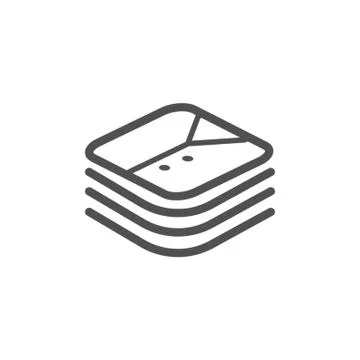 Stack of clothes Stockillustratie