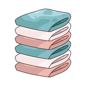 Stack of Clothes illustration Stockillustratie