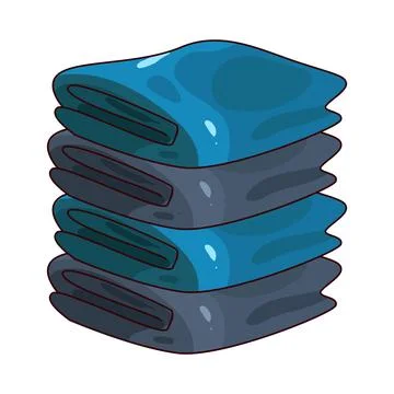 Stack of Clothes illustration Illustrazione stock