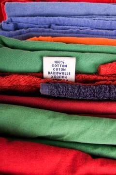 Stack of clothes Stock Photos