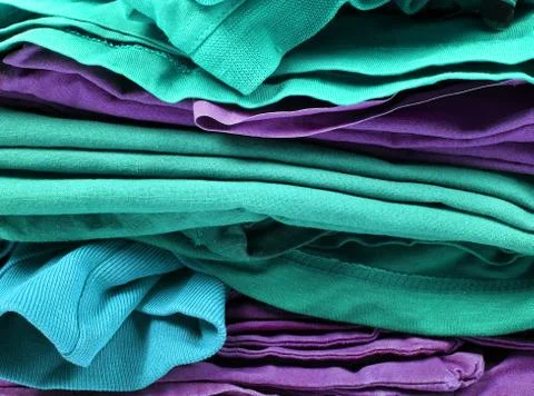 Stack of clothes Stock Photos