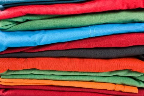 Stack of clothes Stock Photos