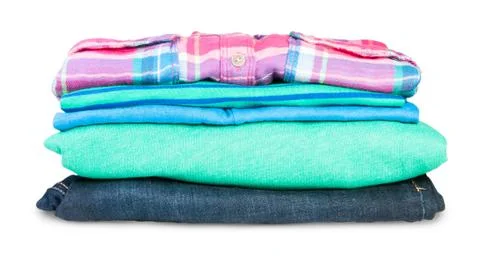 Stack of clothing Stock Photos