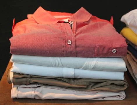Stack of clothing Stock Photos