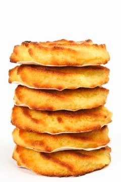 Stack of Coconut Cookies Stock Photos
